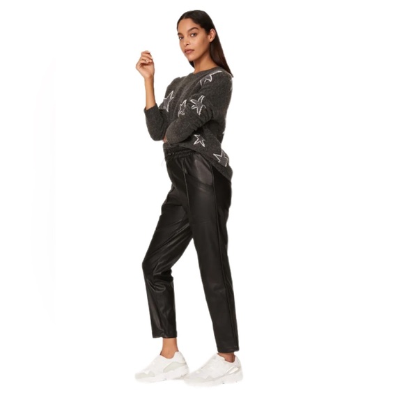 NWT Rails Black Jayden Faux Leather Cropped Pants Size M - Picture 3 of 11